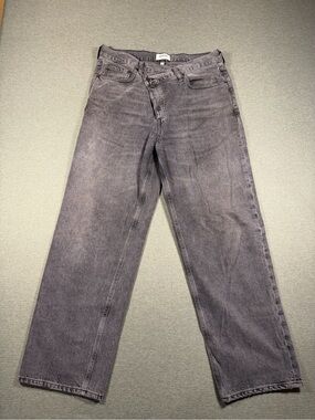 AGOLDE Women's Washed Gray Relaxed Jeans